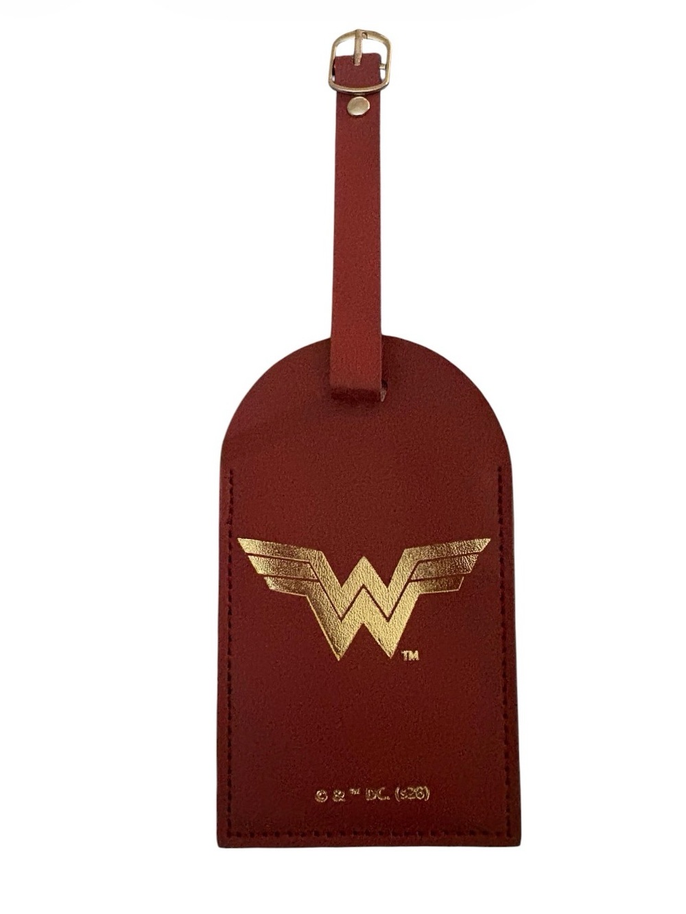 Wonder Woman Red & Gold Luggage Tag